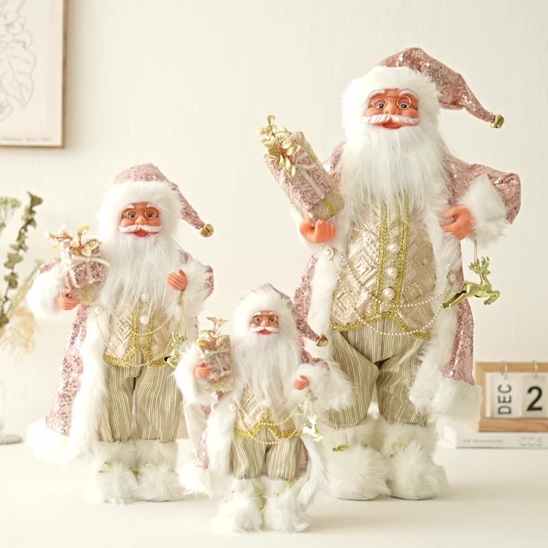 Christmas,Rose gold Santa Claus - Christmas decoration